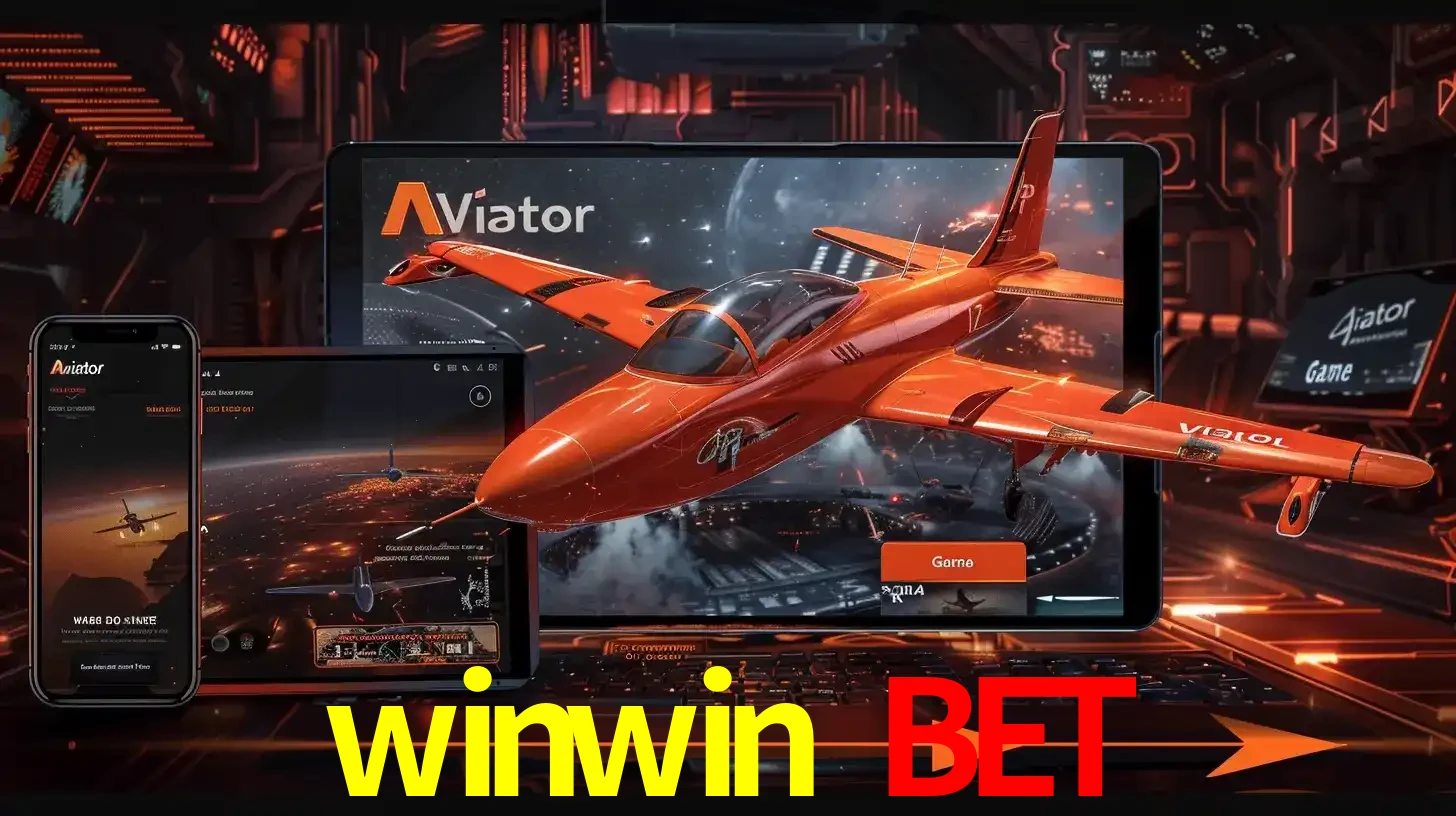 Apresentação tecnológica do jogo Aviator com um avião saindo da tela de um tablet, demonstrando a experiência imersiva em múltiplos dispositivos no winwin bet.